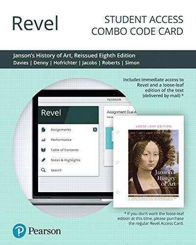 Book Revel for Janson's History of Art: The Western Tradition, Reissued Edition -- Combo Access Card free