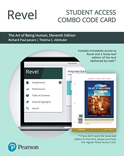 Book Revel for The Art of Being Human: The Humanities as a Technique for Living -- Combo Access Card free
