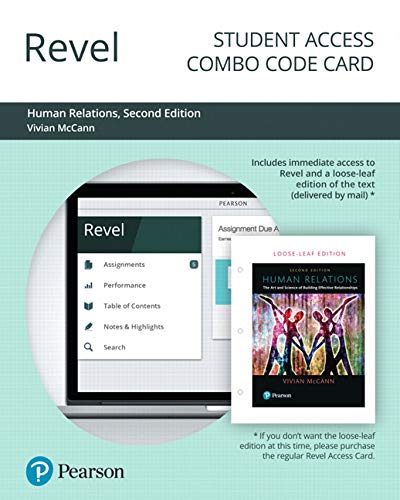 Book Revel for Human Relations: The Art and Science of Building Effective Relationships -- Combo Access Card free