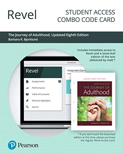 Book Revel for Journey of Adulthood, Updated Edition -- Combo Access Card free