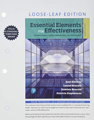 Book Essential Elements for Effectiveness for Miami Dade College -- Loose-Leaf Edition free