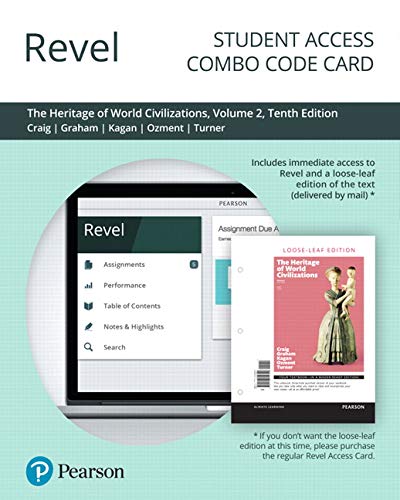 Book Revel for The Heritage of World Civilizations, Volume 2 -- Combo Access Card free