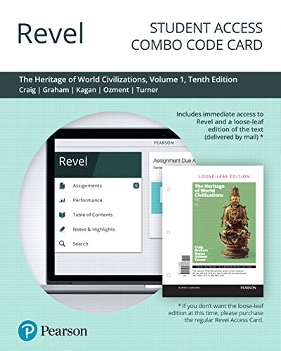 Book Revel for The Heritage of World Civilizations, Volume 1 -- Combo Access Card free