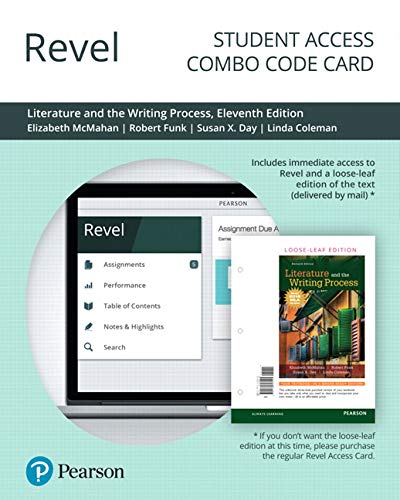 Book Revel for Literature and the Writing Process -- Combo Access Card free