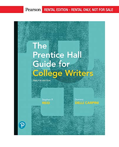 Book The Reid Guide for College Writers [RENTAL EDITION] free