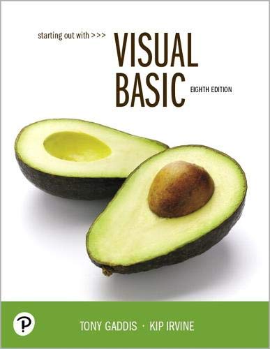 Book Starting Out With Visual Basic free