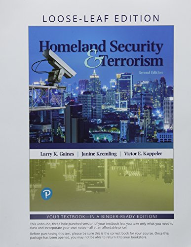 Book Homeland Security and Terrorism, Loose-Leaf Edition free
