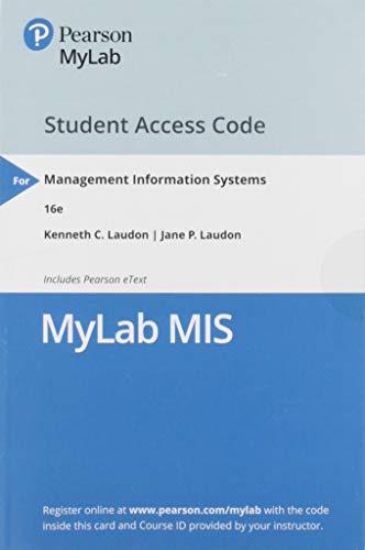 Book MyLab MIS with Pearson eText -- Access Card -- for Management Information Systems: Managing the Digital Firm free
