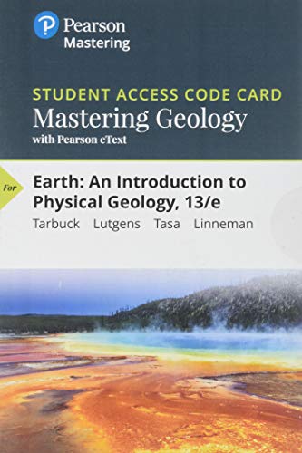 Book Mastering Geology with Pearson eText -- Standalone Access Card -- for Earth: An Introduction to Physical Geology (13th Edition) free