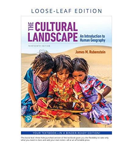 Book The Cultural Landscape: An Introduction to Human Geography, Loose-Leaf Plus Mastering Geography with Pearson eText -- Access Card Package (13th Edition) free