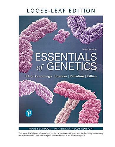 Book Essentials of Genetics, Loose-Leaf Edition (MasteringGenetics Series) free
