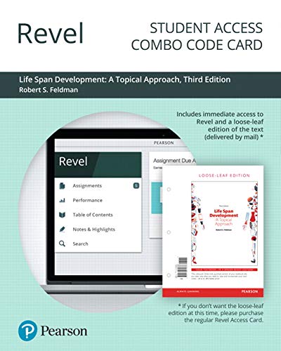 Book Revel for Life Span Development: A Topical Approach -- Combo Access Card (3rd Edition) free