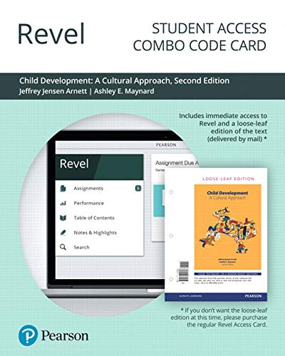 Book Revel for Child Development: A Cultural Approach -- Combo Access Card (2nd Edition) free