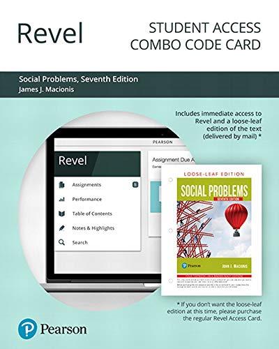 Book Revel for Social Problems -- Combo Access Card (7th Edition) free