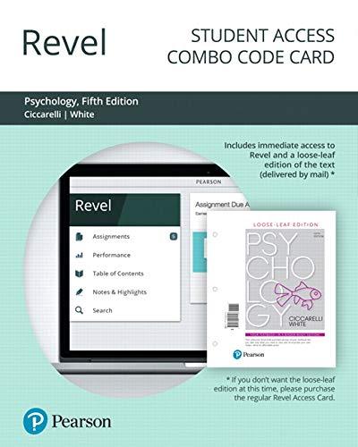 Book Revel for Psychology -- Combo Access Card free