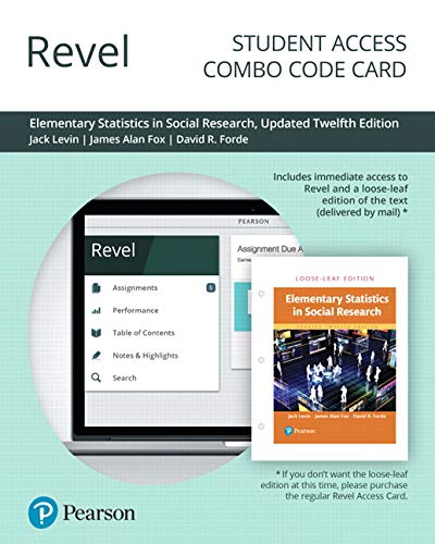 Book Revel for Elementary Statistics in Social Research, Updated Edition -- Combo Access Card free