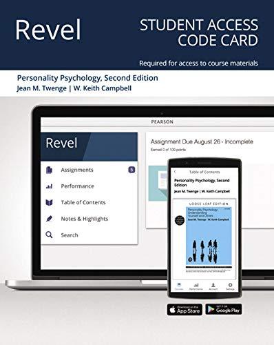 Book Revel for Personality Psychology: Understanding Yourself and Others -- Access Card free
