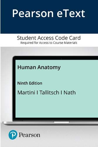 Book Pearson eText Human Anatomy -- Access Card free