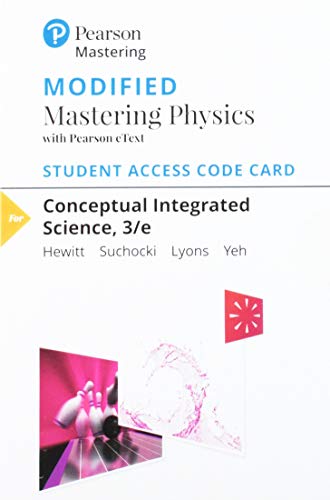 Book Modified Mastering Physics with Pearson eText -- Standalone Access Card -- for Conceptual Integrated Science free