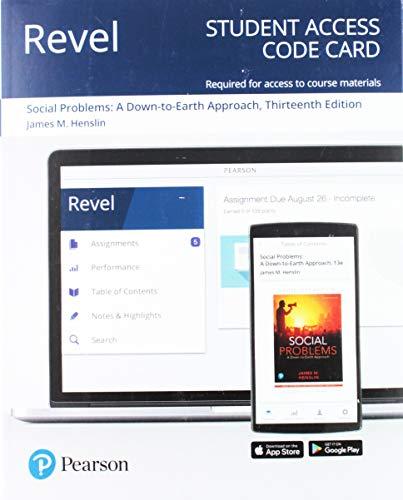 Book Revel for Social Problems: A Down-to-Earth Approach -- Access Card free