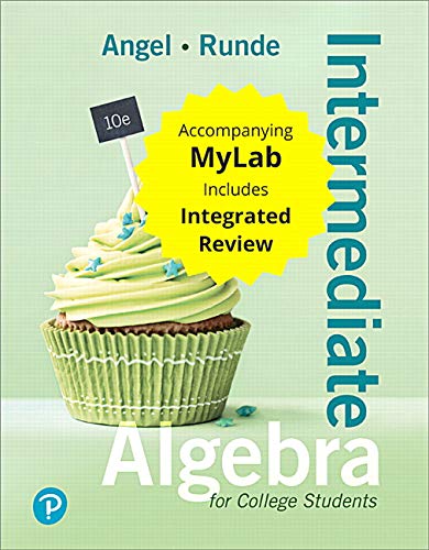Book Intermediate Algebra For College Students with Integrated Review and Worksheets plus MyLab Math with Pearson eText -- 24 Month Access Card Package free