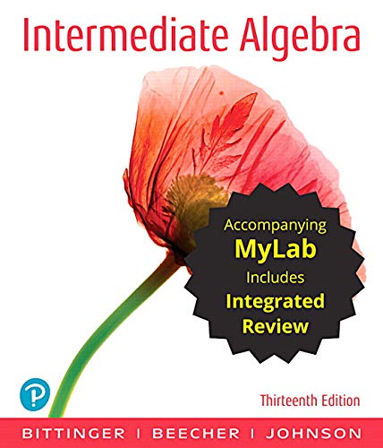 Book Intermediate Algebra with Integrated Review and Worksheets plus MyLab Math with Pearson eText -- 24 Month Access Card Package free