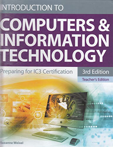 Book Introduction to Computers & Information Technology: Preparing for IC3 Certification (Third Edition) *Teacher's Edition free