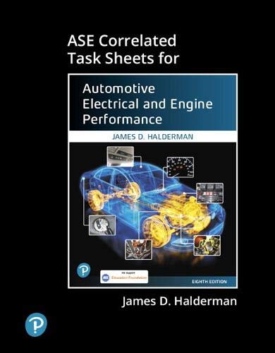 Book ASE Correlated Task Sheets for Automotive Electrical and Engine Performance free