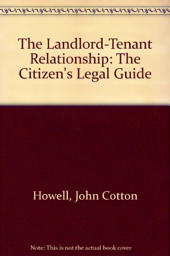 Book The Landlord-tenant Relationship: The Citizen's Legal Guide free
