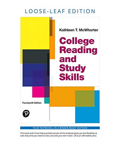 Book College Reading and Study Skills, Loose-Leaf Edition free