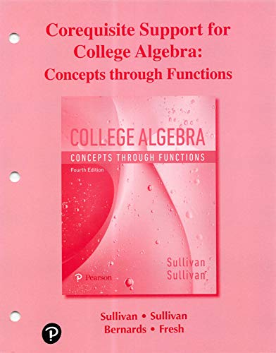 Book Corequisite Support for College Algebra: Concepts through Functions free