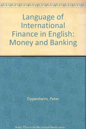 Book Language Of International Finance In English: Money And Banking free