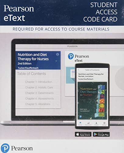 Book Pearson eText --Access Card-- for Nutrition and Diet Therapy for Nurses free