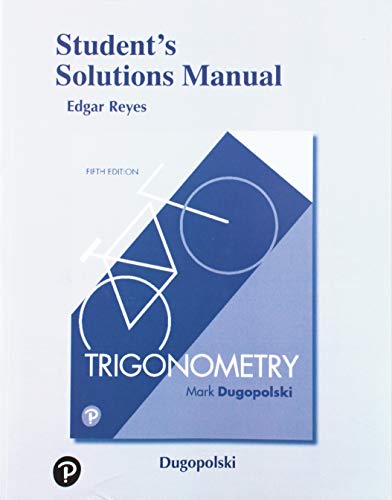 Book Student's Solutions Manual for Trigonometry free