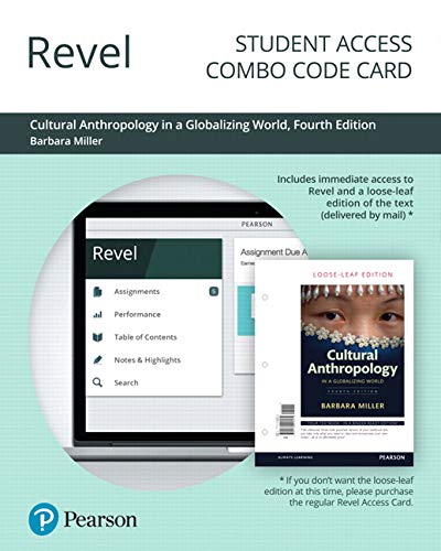 Book Revel for Cultural Anthropology in a Globalizing World -- Combo Access Card free
