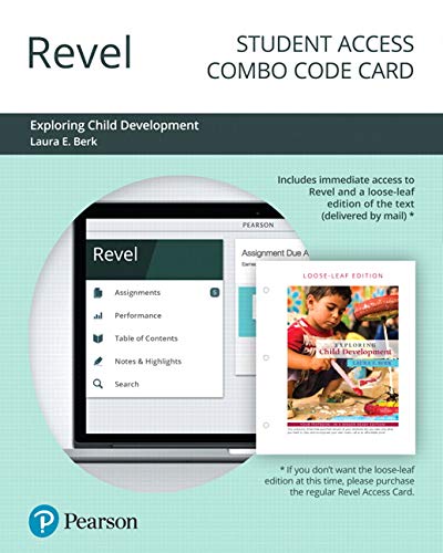 Book Revel for Exploring Child Development -- Combo Access Card free