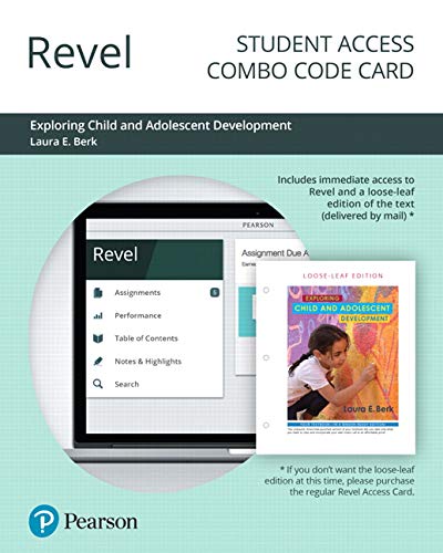 Book Revel for Exploring Child & Adolescent Development-- Combo Access Card free