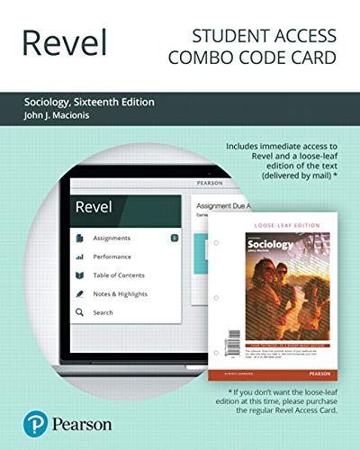 Book Revel for Sociology -- Combo Access Card (16th Edition) free