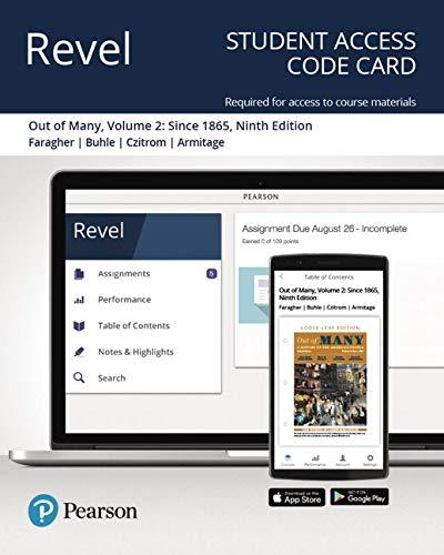 Book Revel for Out of Many: A History of the American People, Volume 2 -- Access Card free