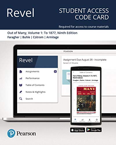 Book Revel for Out of Many: A History of the American People, Volume 1 -- Access Card free