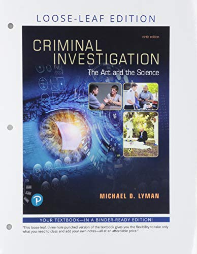 Book Criminal Investigation: The Art and the Science , Loose-Leaf Edition free