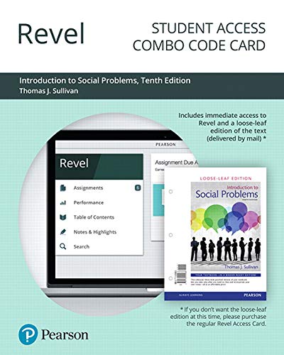 Book Revel For Introduction To Social Problems --combo Access Card (10th Edition) free