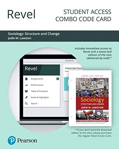 Book Revel for Sociology: Structure and Change -- Combo Access Card free