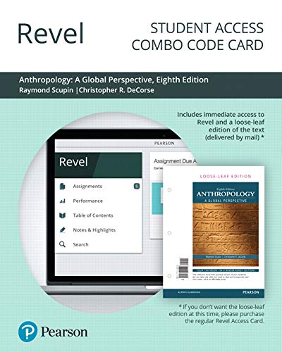Book Revel For Anthropology: A Global Perspective -- Combo Access Card (8th Edition) free