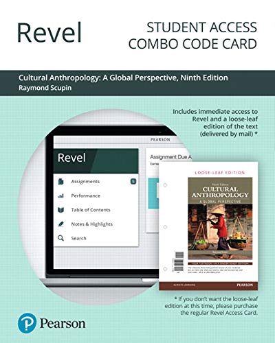 Book Revel for Cultural Anthropology: A Global Perspective -- Combo Access Card (9th Edition) free