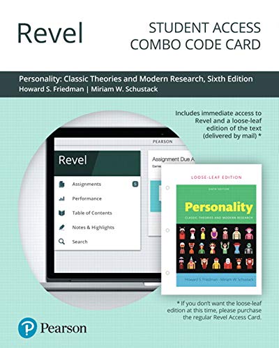 Book Revel for Personality: Classic Theories and Modern Research -- Combo Access Card free