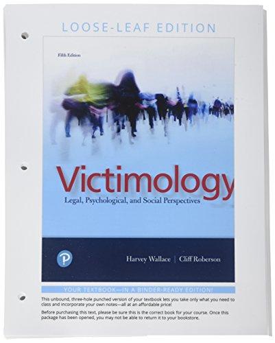 Book Victimology: Legal, Psychological, and Social Perspectives , Student Value Edition free