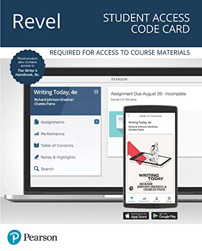 Book Revel for Writing Today Plus The Writer's Handbook -- Access Code Card free