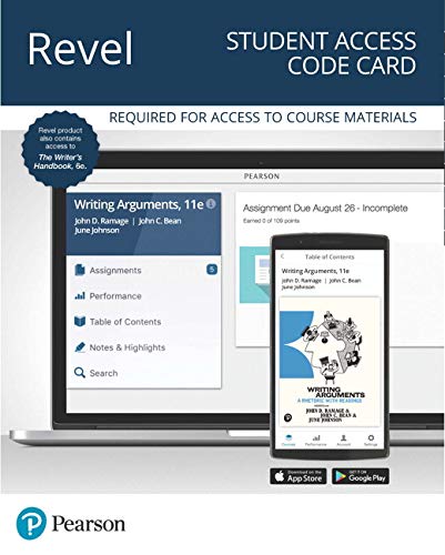 Book Revel for Writing Arguments: A Rhetoric with Readings Plus The Writer's Handbook -- Access Card free