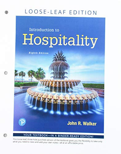 Book Introduction to Hospitality, Loose-Leaf Edition free